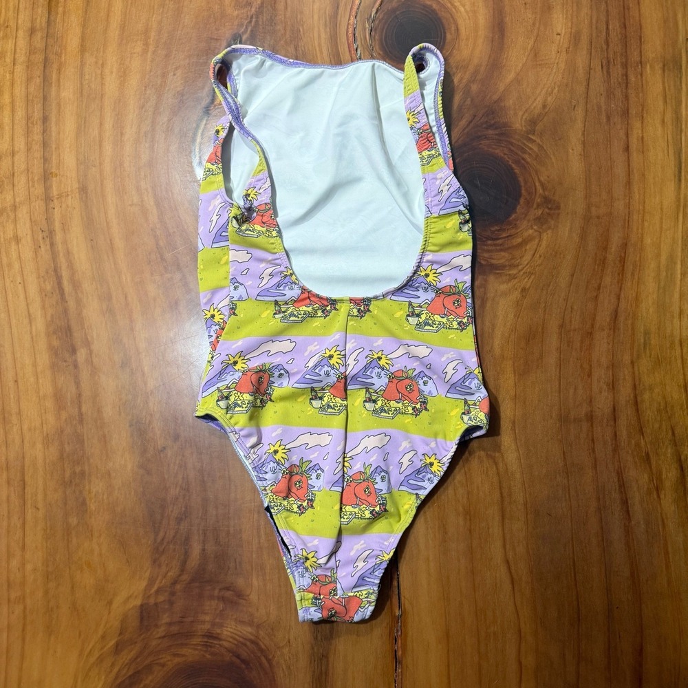 Nooworks Women's Bathing Suit XS Jammin One Piece Strawberry Swim Beach - Picture 3 of 6